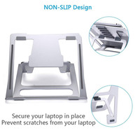 Harga Pabrik Stand Laptop Aluminium 4mm 6 Tingkat Ketinggian Dapat Disesuaikan Penyangga Notebook Desktop Lipat Dudukan Komputer Custom
