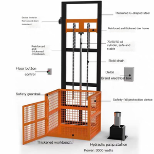 Plataforma Elevadora Hidráulica de Riel Montada en la Pared con Capacidad de Carga de 500 kg, Fabricada en China, Certificación <span class=keywords><strong>CE</strong></span>, Elevador de Carga de Tipo Riel - Product Image 6