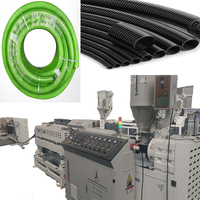 Ligne d'extrusion de tuyaux ondulés à paroi simple haute vitesse |   Machine de fabrication de conduites flexibles en PE PP