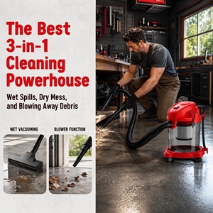 PT20 Wet Dry Vacuum Cleaner, 3-in-1 Portable Shop Vac with <b>Blower</b> Function, Large Capacity for Home, Garage, <b>Car</b> Cleaning - Product Image 6