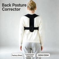 Correcteur de posture en néoprène respirant et réglable, taille unique, pour une utilisation quotidienne et le sport