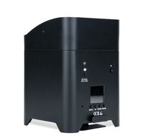 Projecteurs LED PAR sans fil DMX 512 alimentés par batterie 6x18W RGBWA UV avec culot E27 pour utilisation en parc d'attractions