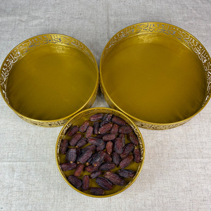 Bandejas Musulmanas al por Mayor para Ramadán, Bandeja <span class=keywords><strong>Eid</strong></span> <span class=keywords><strong>Mubarak</strong></span>, Plato <span class=keywords><strong>EID</strong></span> Al-Adha, Soporte para Dulces y Pasteles con Diseño de Luna y Estrellas - Product Image 3