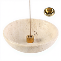 Brûleur d'encens religieux inspiré du Zen, personnalisable, en marbre, pour l'intérieur, diffuseur d'aromathérapie, encensoir en marbre, produit très vendu