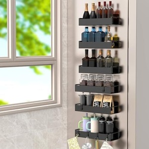 Multi Layer Magnetic Spice Rack 6 Tier Refrigerator Storage Organizer Hanging <b>Kitchen</b> Cup Holder For Fridge - Product Image 1