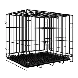 Starker faltbarer Metall zwinger Mesh Pet Dog Cage