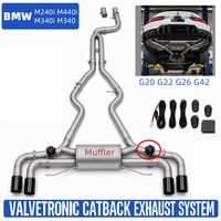 Silencieux d'échappement Valvetronic pour BMW M240i M440i M340i M340 G20 G22 G26 G42 en acier inoxydable SS304 avec soupape