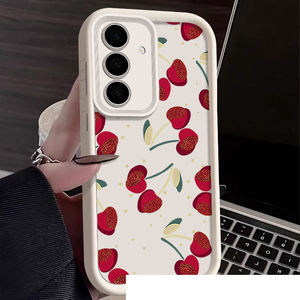 Coque de téléphone portable en TPU avec motif cerise rouge magnifique, style lentille en échelle, antichoc pour <span class=keywords><strong>Samsung</strong></span> A26 A32 A33 A34 A35 A36 A50 A51 - Product Image 6