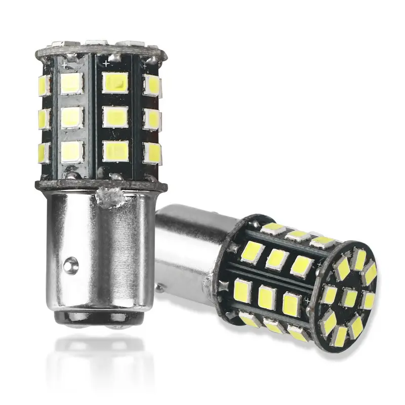 12v yüksek kalite araba 1157 led ampul 1156 T20 7440 araba Led 33smd çift kontak fren dönüş sinyal ışığı ampul Canbus