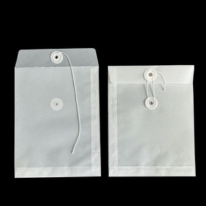 Kraft phong bì giấy với nút và chuỗi đóng cửa cho quà tặng hoặc ví sử dụng chuỗi <span class=keywords><strong>Ribbon</strong></span> bao gồm - Product Image 6