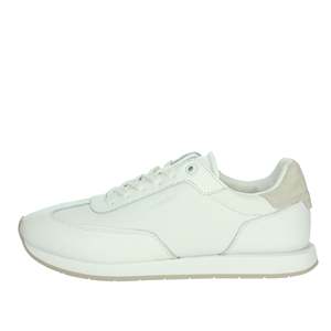 Baskets basses décontractées en cuir blanc pour homme Calvin Klein - Product Image 1