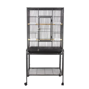 Gabbie per Uccelli Domestici in Rete Metallica, Accessori per Gabbie di Canarini Bianche e Nere, Gabbia per Cani in Ferro - Product Image 6