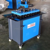 Machine à former les profilés Pittsburgh Preda à bas prix, pour tôles de 1,5 mm et 1,2 mm, fabrication de conduits d'air, facile à utiliser, garantie 1 an