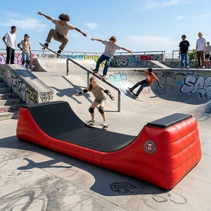 Plateforme d'entraînement gonflable hermétique en PVC pour <span class=keywords><strong>skateboard</strong></span>, idéale pour la pratique des figures en skatepark - Meilleure vente 2026 - Product Image 1