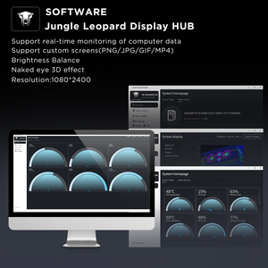 Refroidisseur d'eau Jungle Leopard Chill Arc360 avec écran incurvé de 6,67 pouces, miroir infini intégré, anneau lumineux axial, processeur ARGB, fluide - Product Image 6