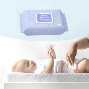 FREE SAMPLE Personalized Custom Sensitive Newborn Disposable Wet Towel Wipes for Baby