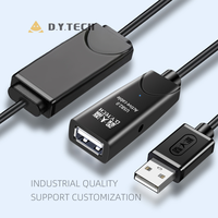 Cable de Extensión de Datos USB2.0 de Larga Distancia, Macho a Hembra, Cable de Extensión USB2.0 de 30 Metros