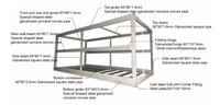 Casa modular plegable de 20 pies y 40 pies, casa móvil, casas prefabricadas aprobadas por la CE, móvil prefabricado de acero ligero de bajo costo