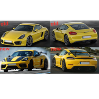 Pièces automobiles Bodykit Pare-chocs Facelift Kits de pare-chocs avant et arrière avec phares pour Porsche Cayman 981 Kit de carrosserie Upgrade 718