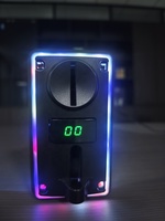Accepteur de pièces multi-monnaies S-802D, sélecteur de pièces en plastique avec lumière LED pour machine de jeu d'arcade et distributeur automatique