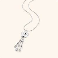 Collier Fleur de Pluie en Acier Inoxydable, Bijoux Islamiques Tendance, Nouveau Design, Prix de Gros Personnalisé, Inspire Jewelry