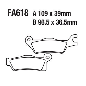 Plaquettes <span class=keywords><strong>de</strong></span> <span class=keywords><strong>frein</strong></span> à disque avant et arrière pour FA618 <span class=keywords><strong>CAN</strong></span> <span class=keywords><strong>AM</strong></span> Renegade <span class=keywords><strong>Outlander</strong></span> MAX 500 650 800 1000 - Product Image 4
