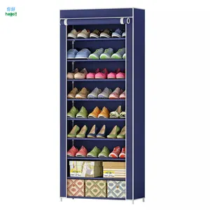 6-tier Shoe Rack Non-woven Fabric Shoe Storage Organizer Shoe Tower Closet Portable Boot Organizer