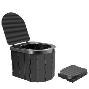 KingGear-orinal portátil de plástico <span class=keywords><strong>para</strong></span> acampar al aire libre, inodoro plegable <span class=keywords><strong>para</strong></span> adultos, lavable - Product Image 1