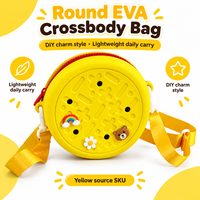 Sac bandoulière rond en EVA, style breloque DIY, léger, pour usage quotidien, sac à main étanche pour femmes et filles, idéal pour les voyages