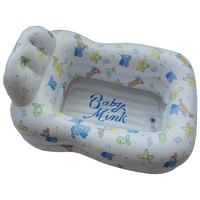 Vente en gros de baignoire gonflable en PVC confortable et portable pour bébé