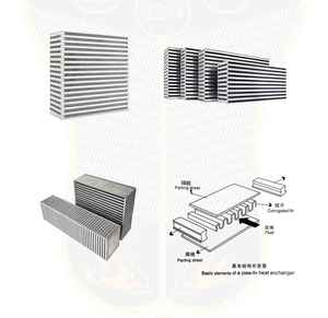 JSY 신형 알루미늄 플레이트 핀 열교환기 인터쿨러 코어 냉각 시스템 오일 쿨러 바 플레이트 라디에이터 코어 알루미늄 - Product Image 3