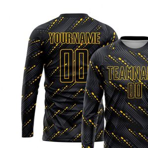 เสื้อฟุตบอลแขนยาวสำหรับผู้ชายระบายอากาศได้ดี แห้งเร็ว เหมาะสำหรับการฝึกซ้อม น้ำหนักเบา ชุดกีฬา - Product Image 3