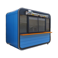 Remorque mobile multi-usage en structure acier, maison préfabriquée pour camion de restauration rapide et équipement de cuisine de magasin