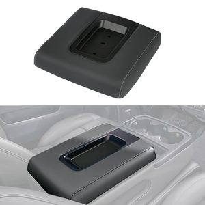 Cubierta para Reposabrazos Delantero Chevrolet, Compartimento de Almacenamiento Negro, Plástico con Tapa, para Silverado Sierra 2014-2024 - Product Image 1