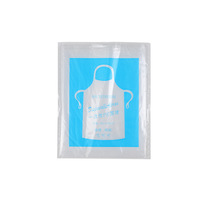 Tablier à bavette en plastique jetable pour adultes enfants PE indépendant pour Home Studio Kitchen Catering Hot Pot Cleaning Barber Services