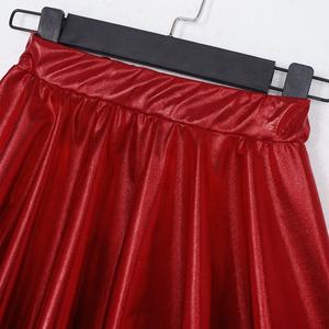 Ropa de Baile Personalizada para Niñas de 8 a 14 Años, Top Corto Metálico con Cuello Alto y Falda, para Jazz, Baile de Salón, Danza Latina - Product Image 4