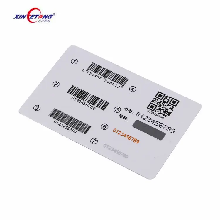 Code 128 oder EAN 13 Barcode zahlen 85.5 x54mm PVC RFID Smart Card