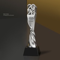 Trofeo Personalizado de Resina con Impresión por Transferencia de Calor 2026, Trofeo Creativo para Competencia, Premio al Personal Destacado, Trofeo para Reunión Anual