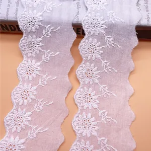Factory Priced Cotton Embroidery Fabric Quality Assurance for Fashion Style Wedding Dress and Decorations