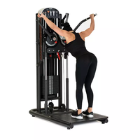 Nouveautés 2022 : Machine multifonctionnelle de musculation à sélection de charge par pignon pour soulevé latéral debout et exercices multi-positions debout