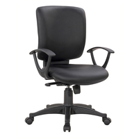 Fauteuil de bureau ergonomique moderne et inclinable avec base chromée, accoudoirs fixes, confortable, réglable en hauteur, prix usine
