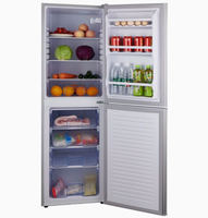 Réfrigérateur domestique à double porte 218L, nouveau design, flux d'air multiple, basse température, grande capacité, vente en gros