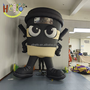 Personnage de dessin animé gonflable de haute qualité pour la publicité, <span class=keywords><strong>Ninja</strong></span> du café gonflable - Product Image 2