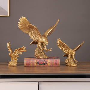 Ornement Aigle aux Ailes Étendues Mystique en Résine – Décoration de Bureau et Maison, Style Moderne et Simple, Figurine Animale - Product Image 2