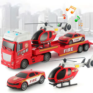 Grand camion jeu de Simulation ensemble camion de <span class=keywords><strong>ferme</strong></span> incendie Construction voiture de police véhicule ABS jouets en plastique - Product Image 3