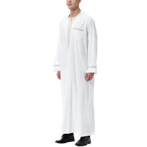 Thobes arabes décontractés pour hommes de haute qualité, en polyester respirant, anti-plis, séchage rapide, nouveaux styles - Product Image 3