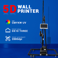 Mesin cetak dinding ramah lingkungan pencetak Inkjet dinding vertikal 3D mesin cetak dinding Digital cerdas UV