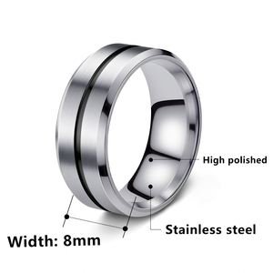 Fashion 8mm <b>Black</b> Non Fade Wedding Celtic Dragon <b>Rings</b> Inlaid Blue Zircon Stainless Steel <b>Rings</b> <b>for</b> <b>Men</b> Blue Carbon Fibre <b>Ring</b> - Product Image 6