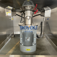 Cuve de stockage en acier inoxydable de 500 L avec agitation par levage et chauffage à la vapeur, équipement de production de lotions cosmétiques