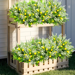 Ramo Artificial de Limón de Primavera y Aliento de Bebé de 30cm-100cm, Decoración para Exteriores e Interiores, para Balcón y Sala de Estar - Product Image 3